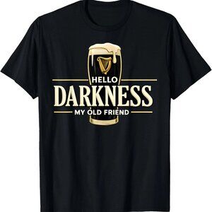 Hello Darkness My Old Friend Irish Beer St. Patrick's Day T-Shirt 79